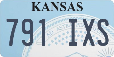 KS license plate 791IXS