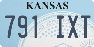 KS license plate 791IXT
