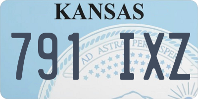 KS license plate 791IXZ