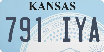 KS license plate 791IYA
