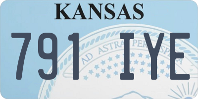 KS license plate 791IYE