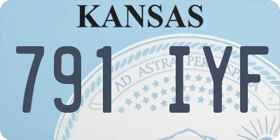 KS license plate 791IYF