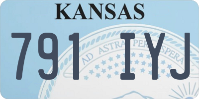 KS license plate 791IYJ