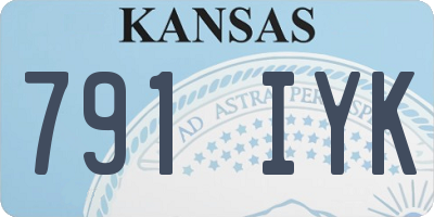 KS license plate 791IYK