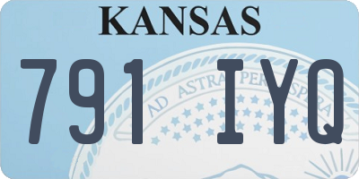 KS license plate 791IYQ