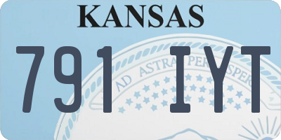 KS license plate 791IYT
