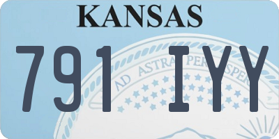 KS license plate 791IYY