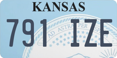 KS license plate 791IZE