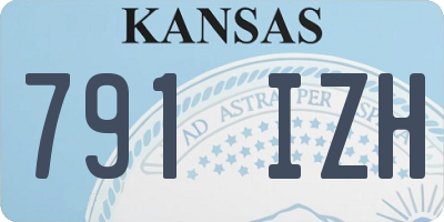 KS license plate 791IZH