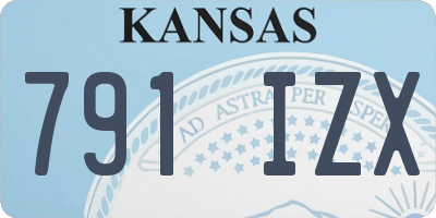 KS license plate 791IZX