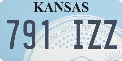 KS license plate 791IZZ
