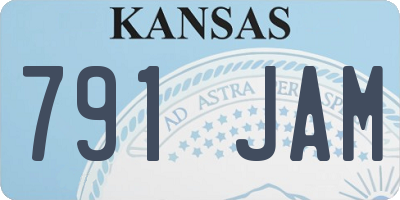 KS license plate 791JAM