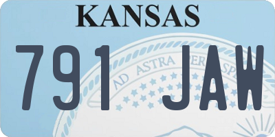 KS license plate 791JAW