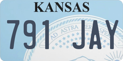 KS license plate 791JAY