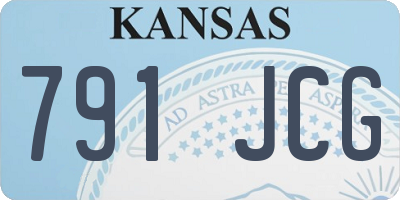 KS license plate 791JCG