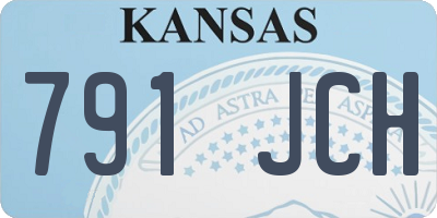 KS license plate 791JCH