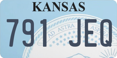 KS license plate 791JEQ