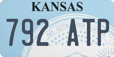 KS license plate 792ATP