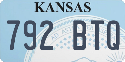KS license plate 792BTQ