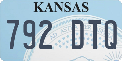 KS license plate 792DTQ