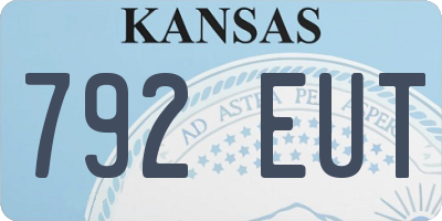 KS license plate 792EUT