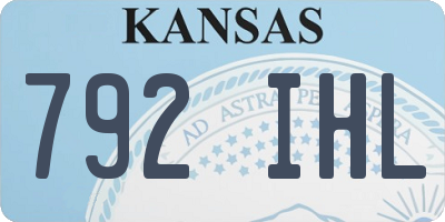 KS license plate 792IHL
