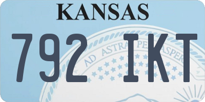 KS license plate 792IKT