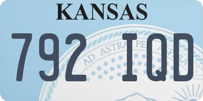 KS license plate 792IQD
