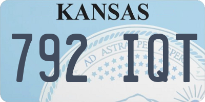 KS license plate 792IQT