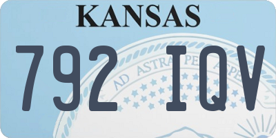 KS license plate 792IQV