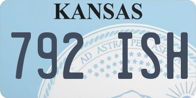 KS license plate 792ISH