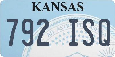KS license plate 792ISQ