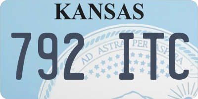 KS license plate 792ITC