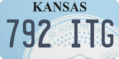 KS license plate 792ITG