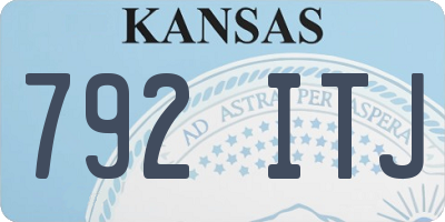 KS license plate 792ITJ