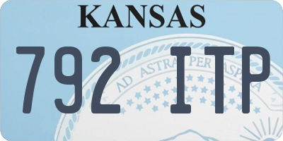 KS license plate 792ITP