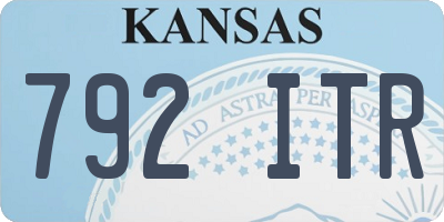 KS license plate 792ITR