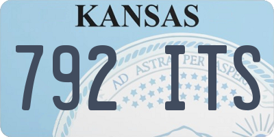 KS license plate 792ITS