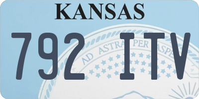 KS license plate 792ITV