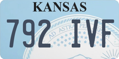 KS license plate 792IVF