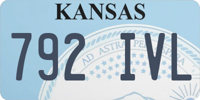 KS license plate 792IVL