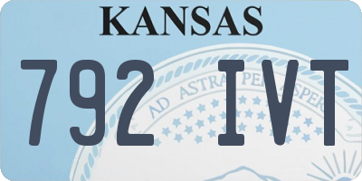 KS license plate 792IVT