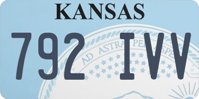 KS license plate 792IVV