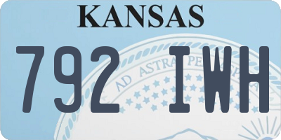 KS license plate 792IWH
