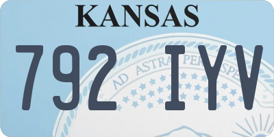 KS license plate 792IYV