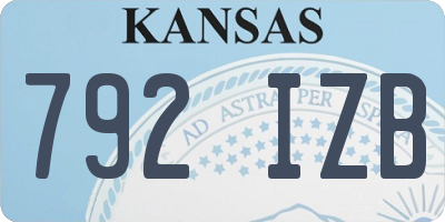 KS license plate 792IZB