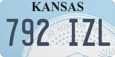 KS license plate 792IZL
