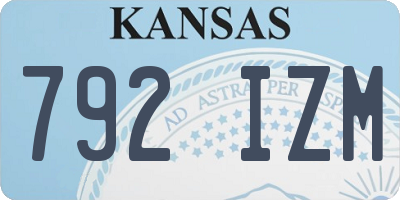 KS license plate 792IZM