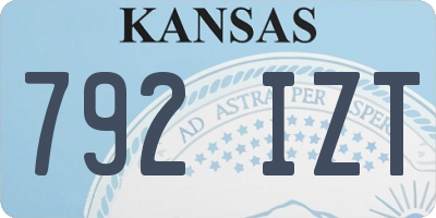 KS license plate 792IZT