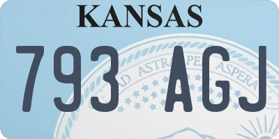KS license plate 793AGJ
